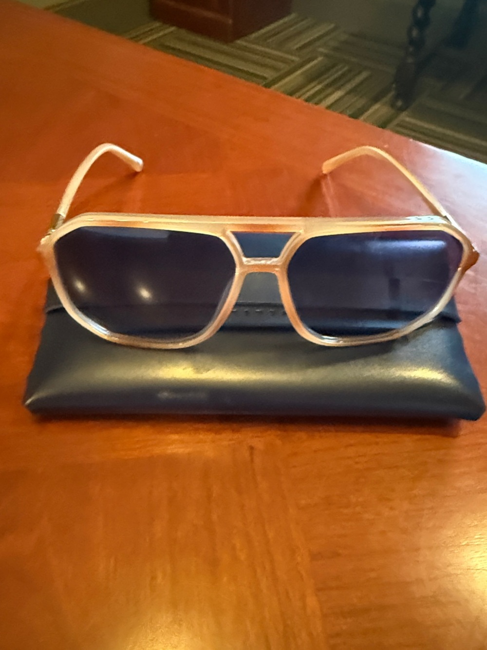 Freyrs Billie Light Brown Sunglasses with Dark Lenses
